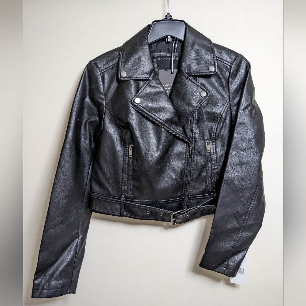 Bernardo Vegan Leather Moto Jacket